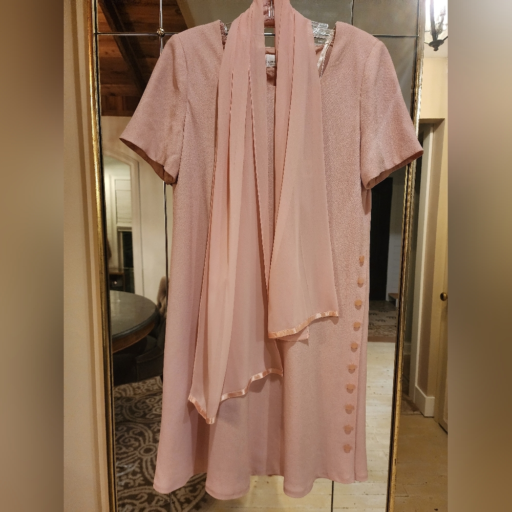 Womens Liz Claiborne blush pink dress size 12 petite